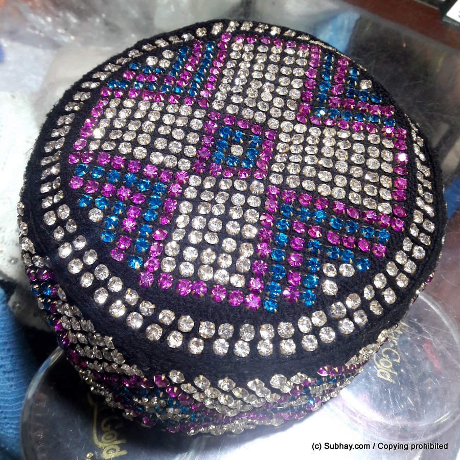 Sindhi Nagina / Zircon / Heera Sindhi Cap / Topi (Hand Made) MKC-515